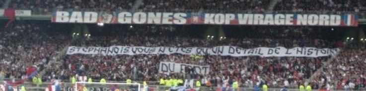 Banderole supporter Lyon