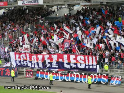 Banderole supporter Lyon