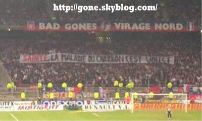 Banderole supporter Lyon