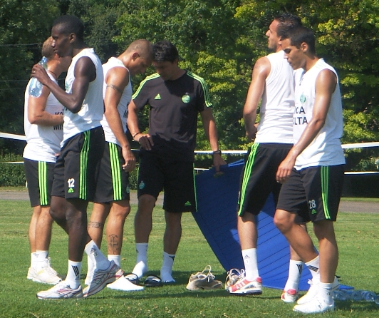 Stage Aix-les-Bains de l'ASSE : fin d'un exercice Ã  l'entraÃ®nement