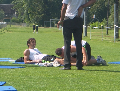 Stage Aix-les-Bains de l'ASSE : un peu de repos